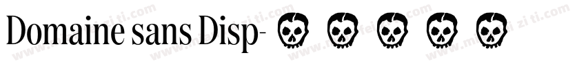 Domaine sans Disp字体转换